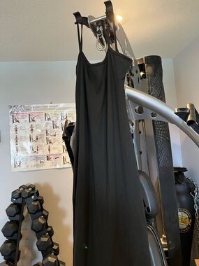 Black Body Con Maxi Dress